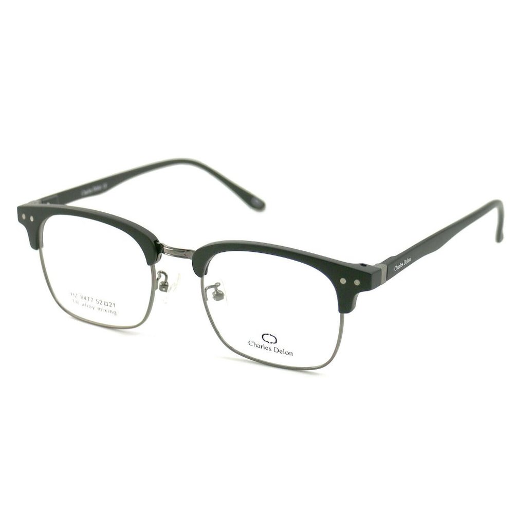 Charles Delon Square Style Black Frame